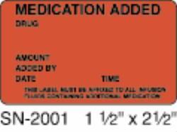 IV MEDICATION LABEL ORANGE